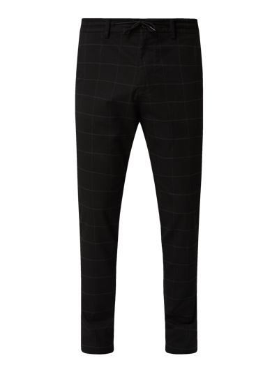 REVIEW Tailored Fit Chino mit Tunnelzug Schwarz 2