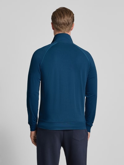 BOSS Regular Fit Sweatjacke aus Baumwoll-Mix Dunkelblau 5