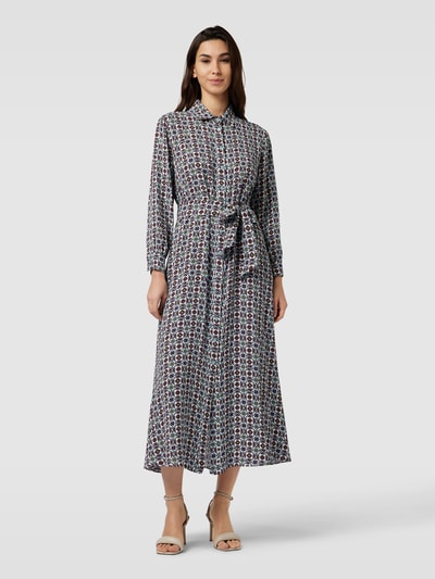 Weekend Max Mara Kleid mit durchgehender Knopfleiste und regulärem Schnitt Hellblau 4