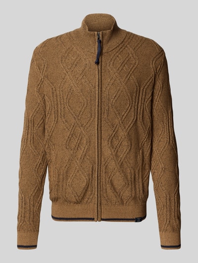 Lerros Gebreid jack met ritssluiting Lichtbruin - 2