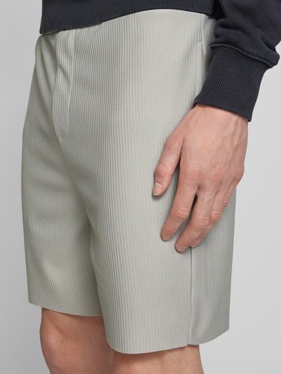 Only & Sons Regular Fit Shorts mit Strukturmuster Modell 'DRUM LIFE' Hellgrau 3