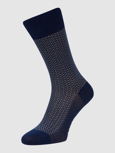 Falke Socken mit Allover-Muster Modell 'UPTWON TIE' Blau 1