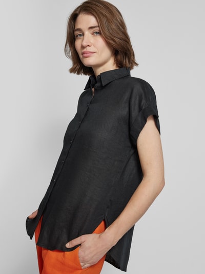 Lauren Ralph Lauren Overhemdblouse van linnen, model 'BROONO' Zwart - 3