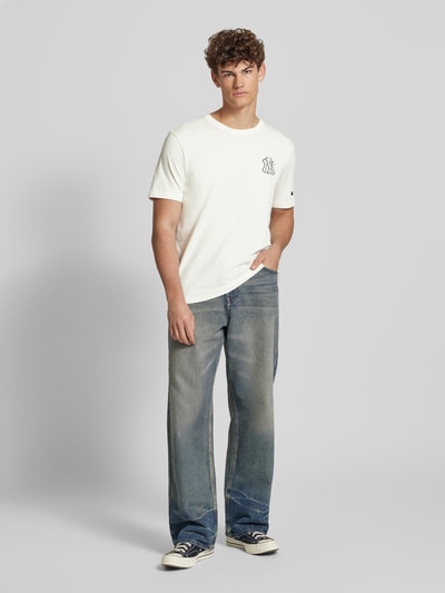 CHAMPION T-shirt met labeldetail Ecru - 1