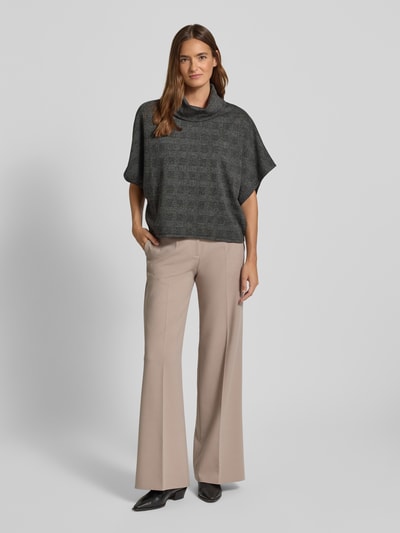 Apricot T-Shirt mit Rollkragen Anthrazit 1