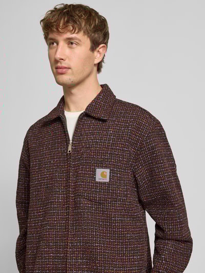 Carhartt Work In Progress Regular Fit Hemdjacke mit Reißverschluss Modell 'BELLAMY' Dunkelbraun 3