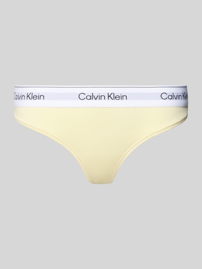 Calvin Klein Underwear String aus Baumwoll-Mix Hellgelb 1