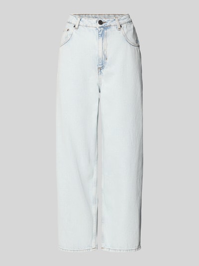 Produktfoto, Straight Fit Jeans im 5-Pocket-Design Modell 'Joybird' von American Vintage aus reiner Baumwolle in hellem Blau mit Knopf- und Reißverschluss