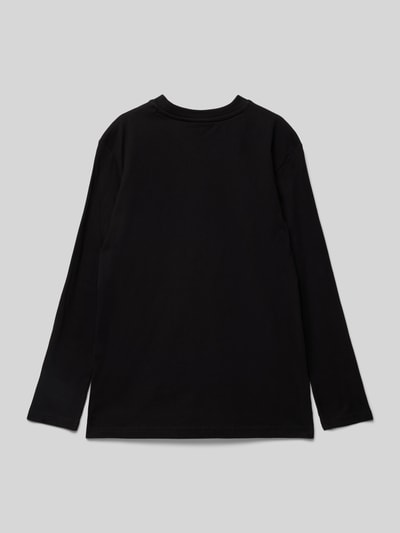 HUGO Longsleeve mit Label-Print Black 3