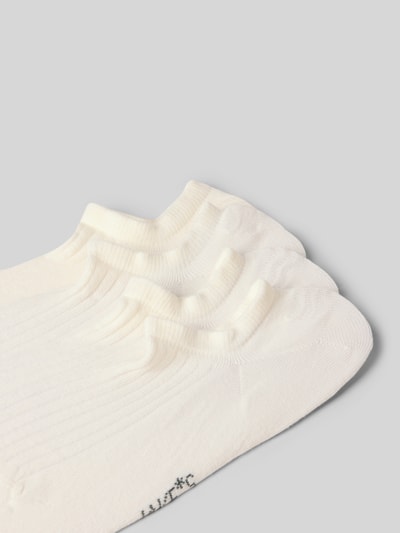 Produktfoto, Skarpety do sneakersów w kolorze białym, efekt prążkowania, mieszanka bawełny, dopasowany krój, Zestaw 4 szt., Sneakersocken in Ripp-Optik im 4er-Pack von Jake*s Casual