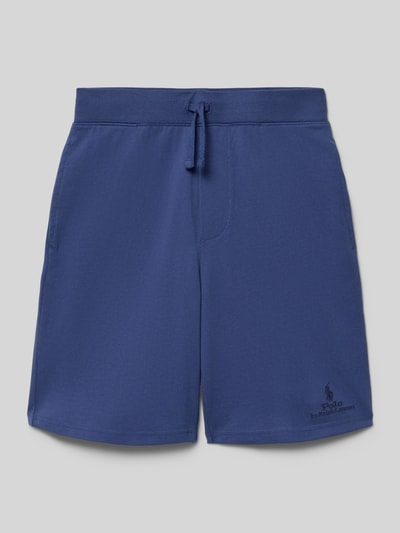 Produktfoto, Regular Fit Shorts aus reiner Baumwolle von Polo Ralph Lauren Teens in effen kleuren met labelopschrift, logodetail, elastische boord met tunnelkoord, achterzak en zij-steekzakken, van puur katoen