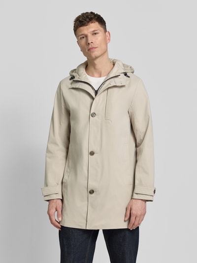 Tom Tailor Regular Fit parka z kapturem Złamany biały melanż 4
