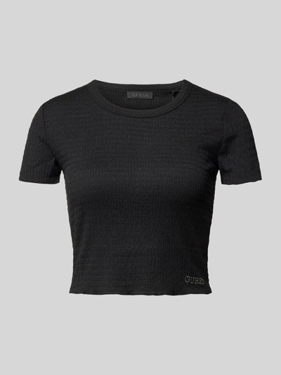 Guess Crop Top mit Strukturmuster Black 1