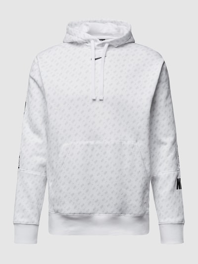 Nike Hoodie mit Logo-Muster Modell 'Repeat'  Weiss 2