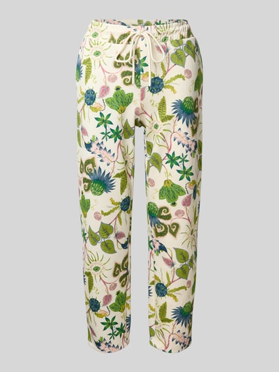 Christian Berg Woman Sweatpants mit elastischem Bund Ecru 2