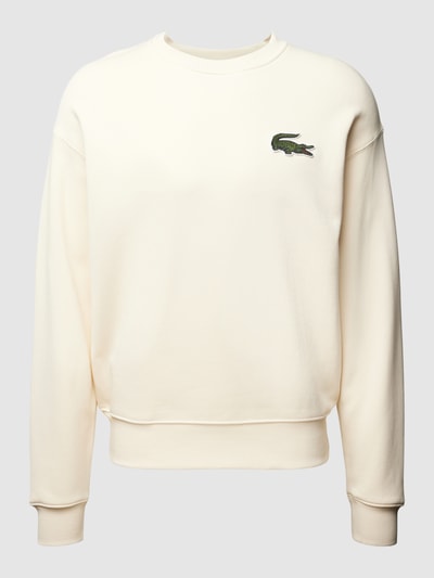 Lacoste Sweatshirt mit Logo-Stitching Offwhite 2