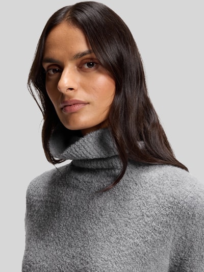 BOSS Regular Fit Turtleneck aus Wolle Kaschmir mit Rollkragen Hellgrau 3