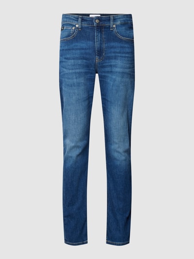 Calvin Klein Jeans Slim Fit Jeans mit Label-Details Jeansblau 2