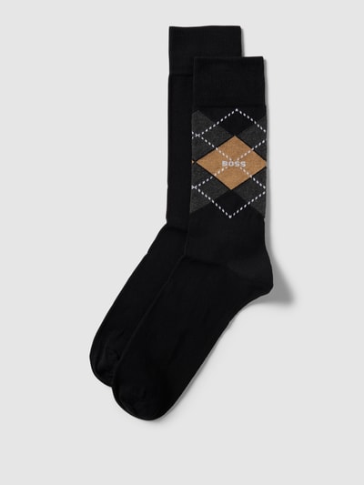 BOSS Socken mit Label-Detail im 2er-Pack Black 1