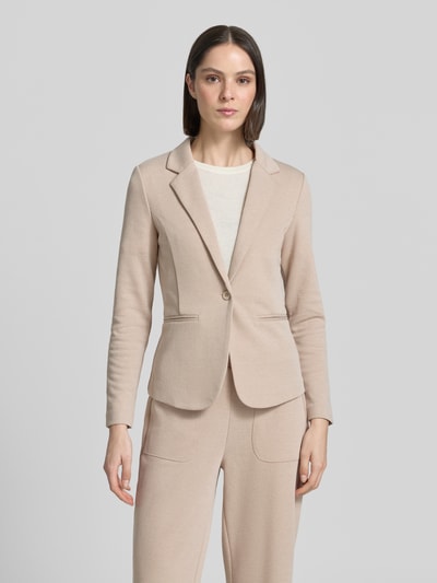 ICHI Slim Fit Blazer mit Paspeltaschen Modell 'KATE PIQUE' Sand 4