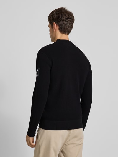 Tom Tailor Denim Regular Fit Strickjacke aus reiner Baumwolle BLACK 5