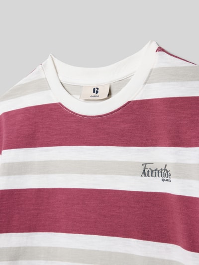 Garcia T-Shirt mit Label-Print Weiss 2