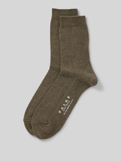 Falke Socken mit hochwertigem Woll-Kaschmir-Mix Modell 'COSY WOOL' Oliv 1