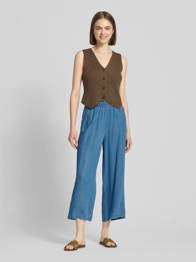 ONLY Relaxed Fit Culotte aus reinem Lyocell Modell 'CHARIS' Jeansblau 1