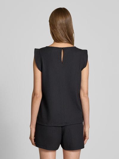 Tom Tailor Denim Relaxed fit blouseshirt met structuurmotief Zwart - 5