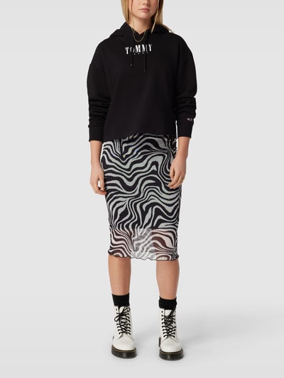 Tommy Jeans Hoodie mit Label-Print Black 1