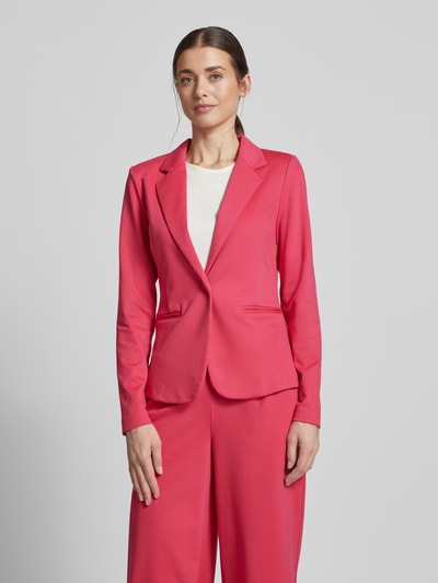 ICHI Slim fit blazer met reverskraag, model 'KATE' Felroze - 4