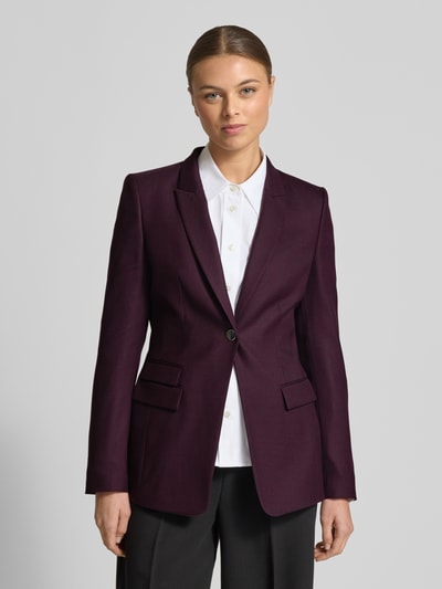 BOSS Taillierter Blazer aus Woll-Mix Model 'JUICYLARA2' Aubergine 4
