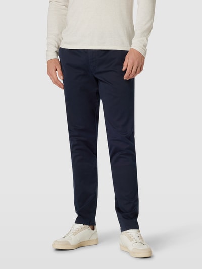 Mmx Stoffen broek met Franse steekzakken, model 'LUPUS' Marineblauw - 4