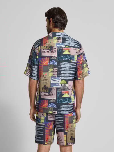 Scotch & Soda Freizeithemd mit Knopfleiste Marine 5