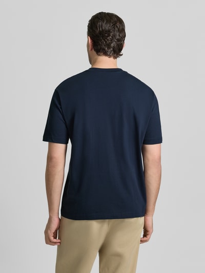 MCNEAL Regular Fit T-Shirt aus reiner Baumwolle Dunkelblau 5