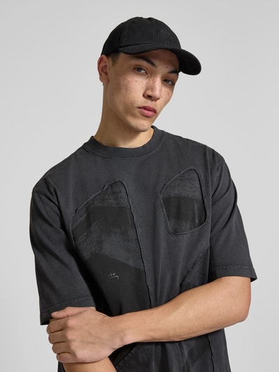 A-COLD-WALL T-Shirt mit geripptem Rundhalsausschnitt Black 3