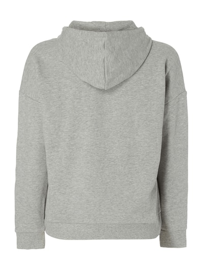 Jake*s Casual Sweatshirt mit Message-Flockprint Silber Melange 3