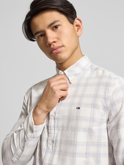 Tommy Jeans Regular fit vrijetijdsoverhemd van puur katoenen corduroy Offwhite - 3