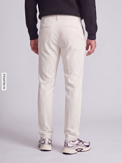Strellson Relaxed Fit Cordhose aus Baumwoll-Mix Modell 'Lui_2V-D' Offwhite 5