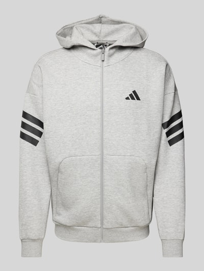 ADIDAS SPORTSWEAR Sweatjacke mit Label-Stitching Mittelgrau 2