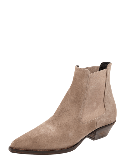 Copenhagen Chelsea Boots aus Veloursleder  Mittelgrau 1