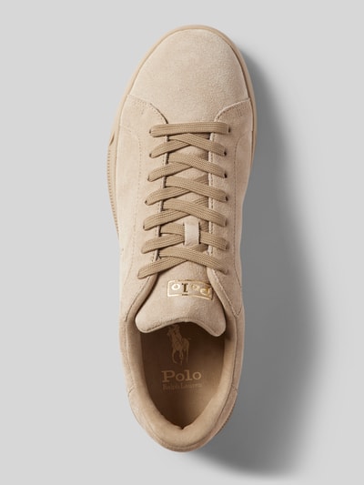 Polo Ralph Lauren Leren sneakers met reliëflogo Beige - 3