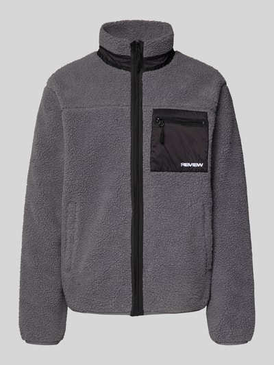 REVIEW Bluza rozpinana ze stójką Ciemnoszary 2