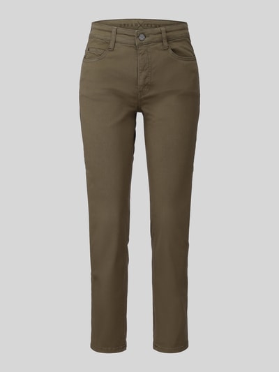 MAC straight fit jeans van katoenmix model 'Dream' Olijfgroen - 2