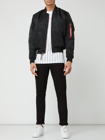 Alpha Industries Bomber mit Logo-Details  Black 1