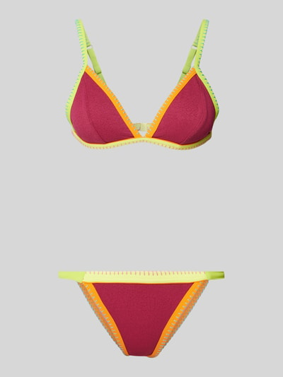 Banana Moon Bikini-Set mit Strukturmuster Modell 'TANEOFIABA SANTACOLOR' Flieder 1