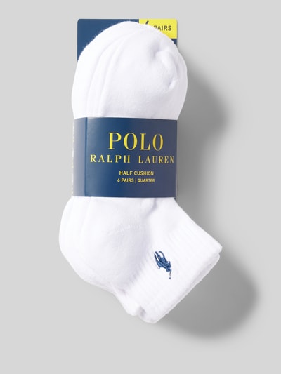 Polo Ralph Lauren Sneakersocken mit Rippenbündchen im 6er-Pack Weiss 3