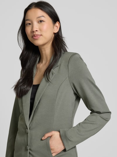 Soyaconcept Slim fit blazer met knoopsluiting, model 'Daniela' Rietgroen - 3