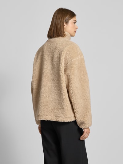 Review Kurtka polarowa ze stójką i detalem z logo Écru 5