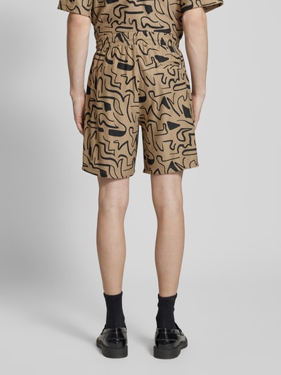 Only & Sons Regular Fit Shorts mit Strukturmuster Modell 'TEL' Beige 5